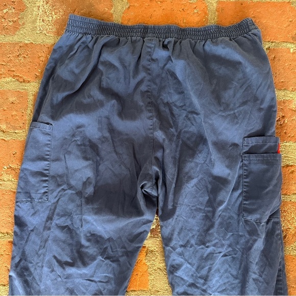 Dickies EDS Signature Women Scrubs Blue Pant Natural Rise Pull-On Size XL - Picture 15 of 16